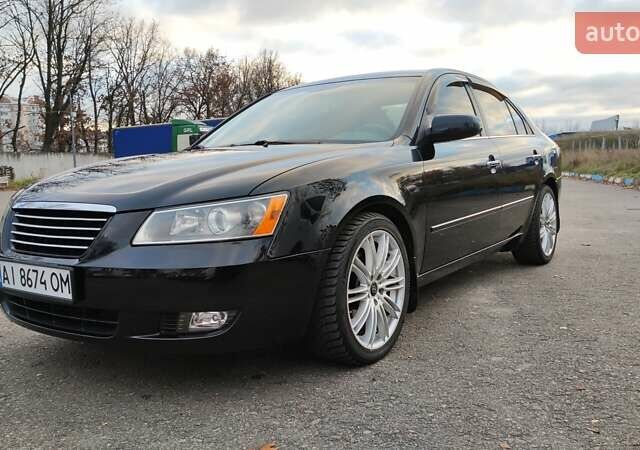 Хендай Соната 2006 у Буче на Automoto.ua Чорний Хендай Соната, об'ємом двигуна 3.34 л та пробігом 215 тис. км за 5999 $, фото 4 на Automoto.ua