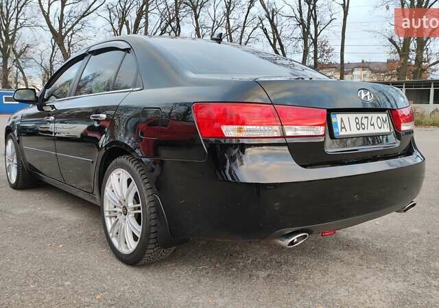 Хендай Соната 2006 у Буче на Automoto.ua Чорний Хендай Соната, об'ємом двигуна 3.34 л та пробігом 215 тис. км за 5999 $, фото 14 на Automoto.ua