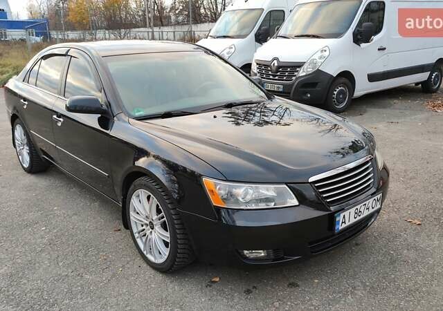 Хендай Соната 2006 у Буче на Automoto.ua Чорний Хендай Соната, об'ємом двигуна 3.34 л та пробігом 215 тис. км за 5999 $, фото 1 на Automoto.ua