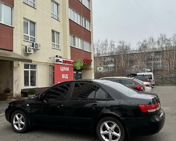 Черный Хендай Соната, объемом двигателя 2.4 л и пробегом 214 тыс. км за 7000 $, фото 6 на Automoto.ua