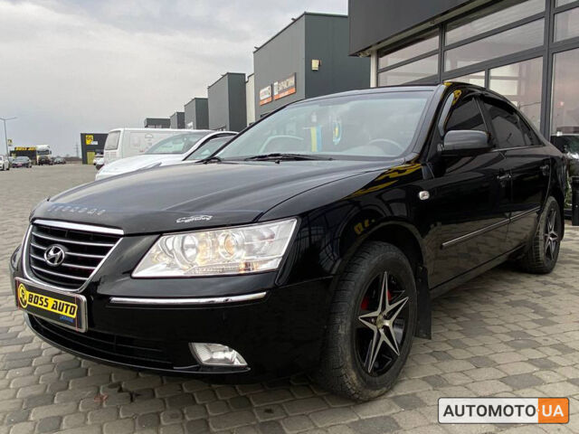 Черный Хендай Соната, объемом двигателя 2 л и пробегом 145 тыс. км за 7890 $, фото 2 на Automoto.ua