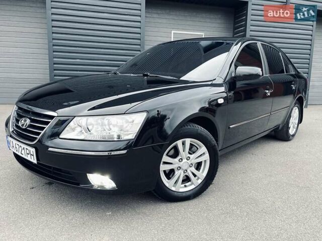 Черный Хендай Соната, объемом двигателя 2 л и пробегом 110 тыс. км за 9700 $, фото 12 на Automoto.ua