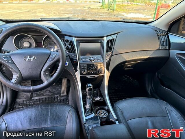 Черный Хендай Соната, объемом двигателя 2.4 л и пробегом 200 тыс. км за 7600 $, фото 7 на Automoto.ua