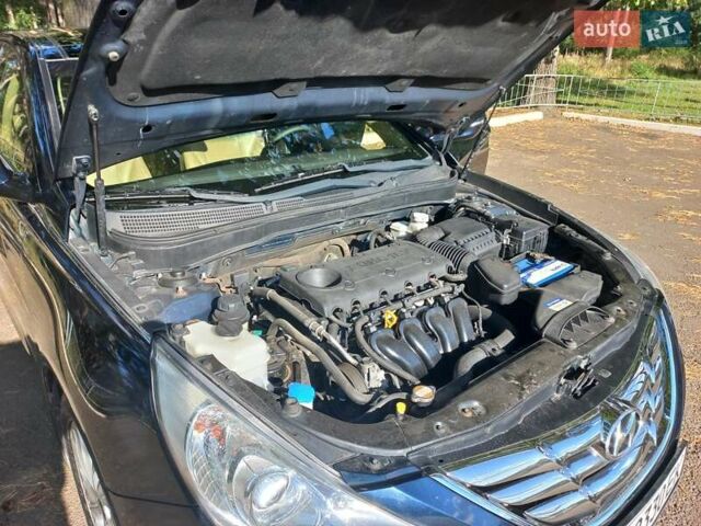 Черный Хендай Соната, объемом двигателя 2.36 л и пробегом 118 тыс. км за 9600 $, фото 91 на Automoto.ua