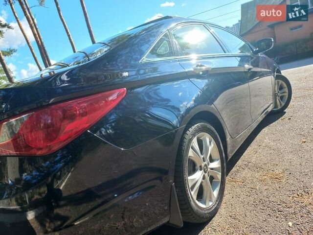Черный Хендай Соната, объемом двигателя 2.36 л и пробегом 118 тыс. км за 9600 $, фото 111 на Automoto.ua
