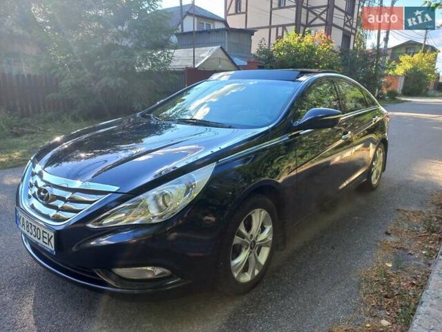 Черный Хендай Соната, объемом двигателя 2.36 л и пробегом 118 тыс. км за 9600 $, фото 14 на Automoto.ua