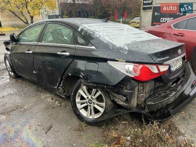 Черный Хендай Соната, объемом двигателя 2.36 л и пробегом 138 тыс. км за 1500 $, фото 3 на Automoto.ua