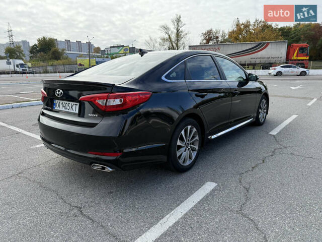 Черный Хендай Соната, объемом двигателя 2.36 л и пробегом 170 тыс. км за 9500 $, фото 10 на Automoto.ua