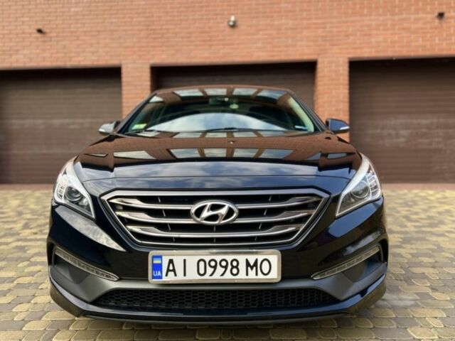 Черный Хендай Соната, объемом двигателя 2.4 л и пробегом 150 тыс. км за 12000 $, фото 3 на Automoto.ua