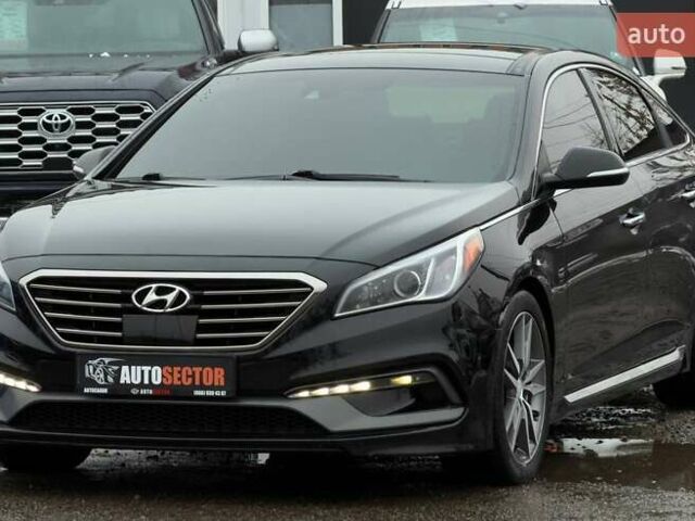 Черный Хендай Соната, объемом двигателя 2 л и пробегом 123 тыс. км за 12800 $, фото 2 на Automoto.ua