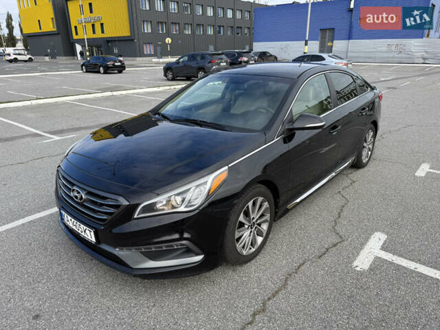 Черный Хендай Соната, объемом двигателя 2.36 л и пробегом 170 тыс. км за 9500 $, фото 2 на Automoto.ua