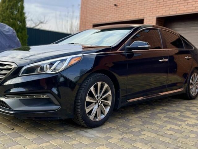 Черный Хендай Соната, объемом двигателя 2.4 л и пробегом 150 тыс. км за 12000 $, фото 2 на Automoto.ua