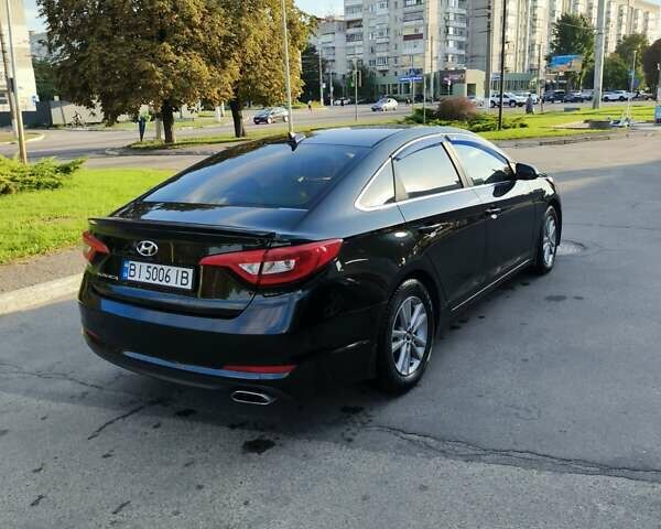 Черный Хендай Соната, объемом двигателя 2.36 л и пробегом 108 тыс. км за 10500 $, фото 1 на Automoto.ua