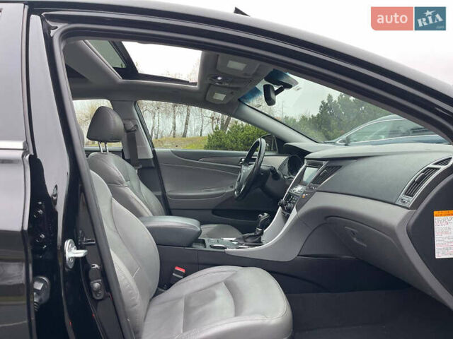 Черный Хендай Соната, объемом двигателя 2.36 л и пробегом 113 тыс. км за 12777 $, фото 7 на Automoto.ua