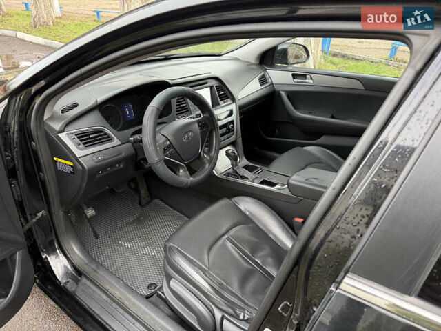 Черный Хендай Соната, объемом двигателя 2 л и пробегом 249 тыс. км за 7500 $, фото 21 на Automoto.ua