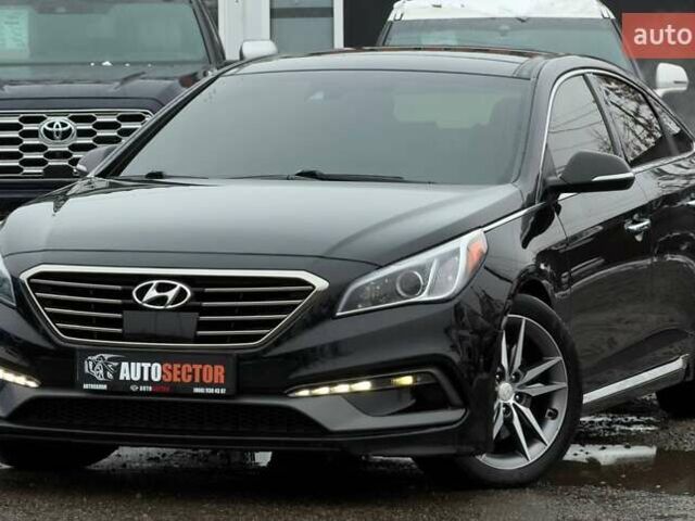 Черный Хендай Соната, объемом двигателя 2 л и пробегом 123 тыс. км за 12800 $, фото 1 на Automoto.ua