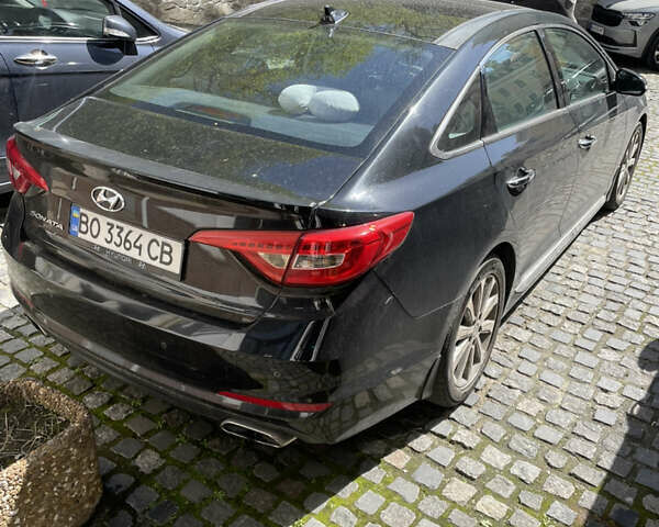 Черный Хендай Соната, объемом двигателя 2.4 л и пробегом 116 тыс. км за 15000 $, фото 14 на Automoto.ua