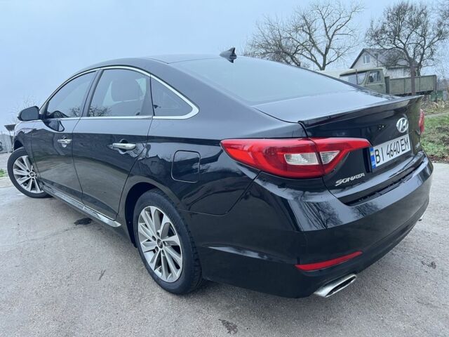 Черный Хендай Соната, объемом двигателя 2.4 л и пробегом 152 тыс. км за 9450 $, фото 13 на Automoto.ua