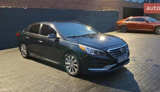 Черный Хендай Соната, объемом двигателя 2.36 л и пробегом 138 тыс. км за 10400 $, фото 1 на Automoto.ua