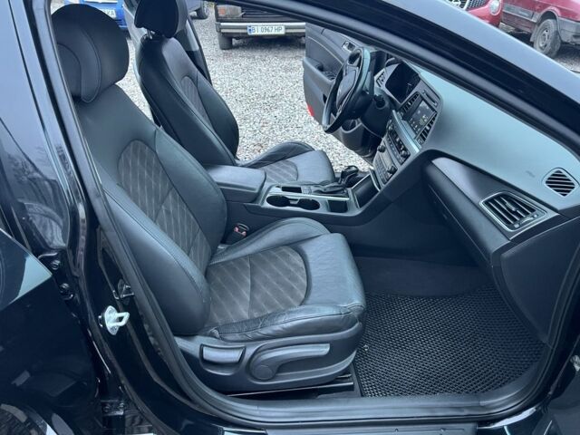 Черный Хендай Соната, объемом двигателя 2.4 л и пробегом 152 тыс. км за 9450 $, фото 1 на Automoto.ua