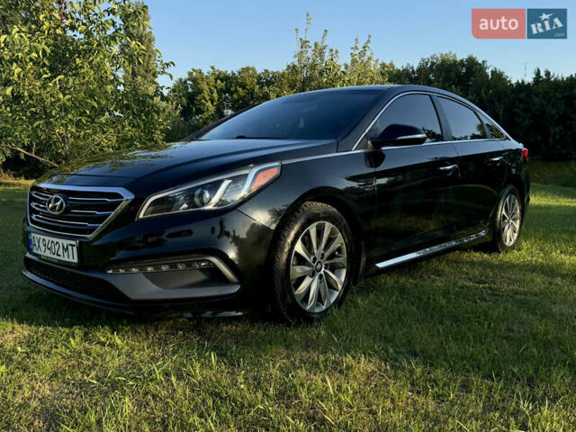 Черный Хендай Соната, объемом двигателя 2.36 л и пробегом 129 тыс. км за 11350 $, фото 2 на Automoto.ua