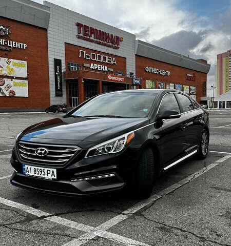 Черный Хендай Соната, объемом двигателя 2.4 л и пробегом 150 тыс. км за 13400 $, фото 2 на Automoto.ua
