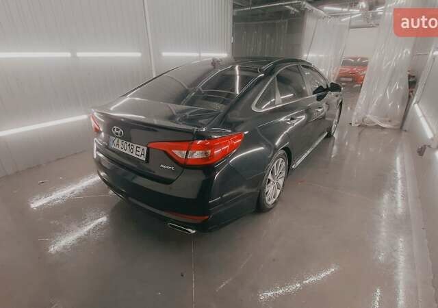 Черный Хендай Соната, объемом двигателя 2.36 л и пробегом 138 тыс. км за 10400 $, фото 20 на Automoto.ua