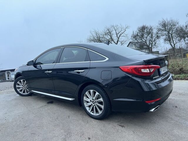 Черный Хендай Соната, объемом двигателя 2.4 л и пробегом 152 тыс. км за 9450 $, фото 18 на Automoto.ua