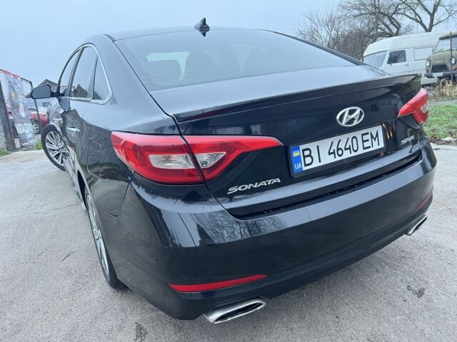 Черный Хендай Соната, объемом двигателя 2.4 л и пробегом 152 тыс. км за 9450 $, фото 14 на Automoto.ua