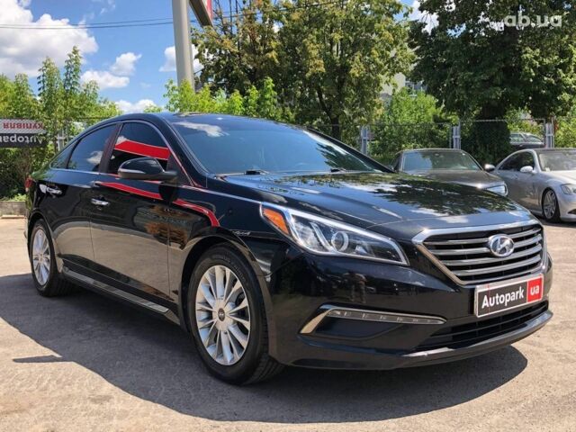 Черный Хендай Соната, объемом двигателя 2.4 л и пробегом 144 тыс. км за 13290 $, фото 2 на Automoto.ua