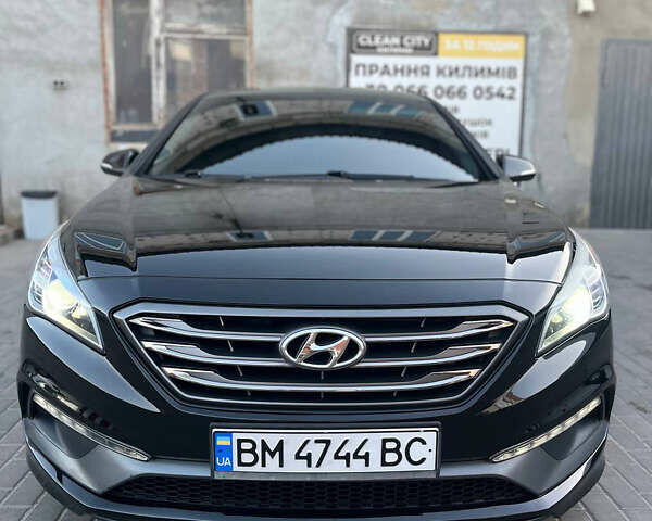 Черный Хендай Соната, объемом двигателя 2.36 л и пробегом 110 тыс. км за 12500 $, фото 1 на Automoto.ua