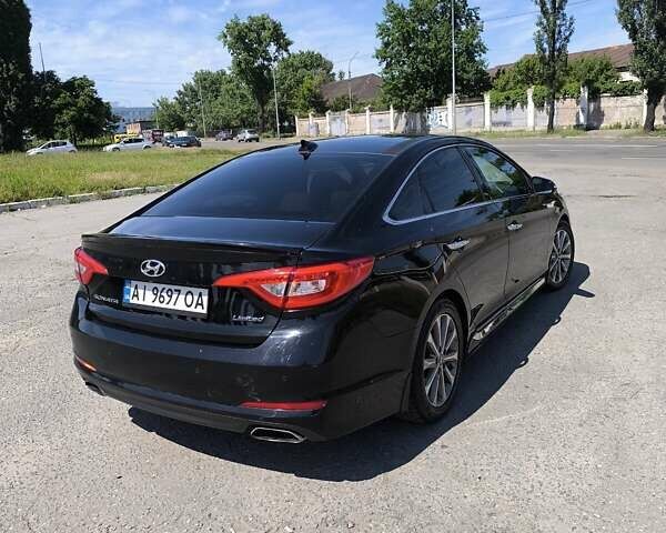 Черный Хендай Соната, объемом двигателя 2.4 л и пробегом 97 тыс. км за 15000 $, фото 1 на Automoto.ua