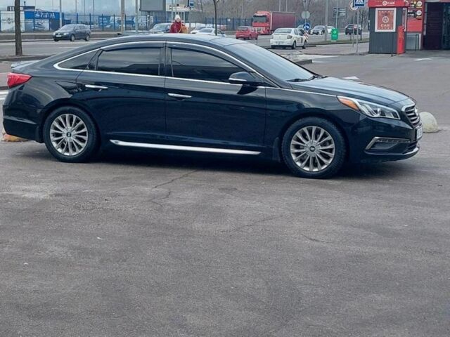 Черный Хендай Соната, объемом двигателя 2.4 л и пробегом 117 тыс. км за 13500 $, фото 1 на Automoto.ua