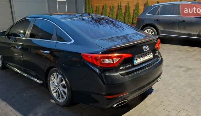 Черный Хендай Соната, объемом двигателя 2.36 л и пробегом 138 тыс. км за 10400 $, фото 15 на Automoto.ua