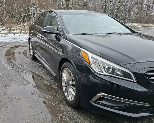 Черный Хендай Соната, объемом двигателя 2.36 л и пробегом 230 тыс. км за 9300 $, фото 1 на Automoto.ua