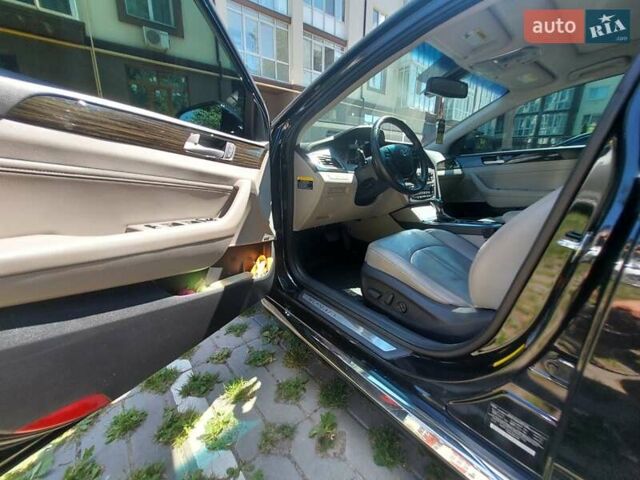 Черный Хендай Соната, объемом двигателя 2.36 л и пробегом 140 тыс. км за 12600 $, фото 16 на Automoto.ua