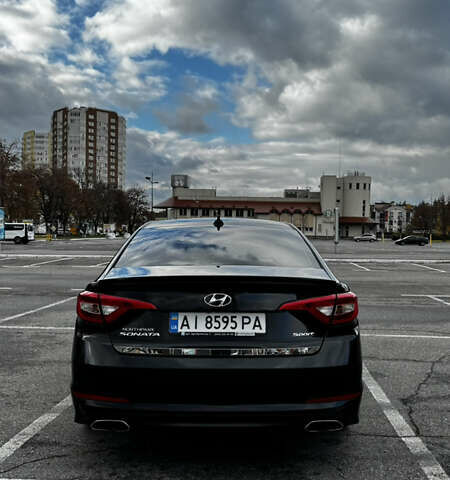 Черный Хендай Соната, объемом двигателя 2.4 л и пробегом 150 тыс. км за 13400 $, фото 5 на Automoto.ua
