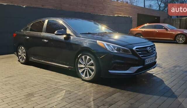 Черный Хендай Соната, объемом двигателя 2.36 л и пробегом 138 тыс. км за 10400 $, фото 2 на Automoto.ua