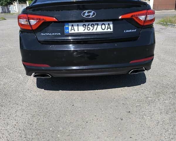Черный Хендай Соната, объемом двигателя 2.4 л и пробегом 97 тыс. км за 15000 $, фото 2 на Automoto.ua