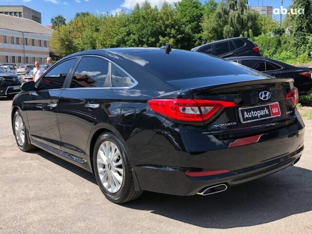 Черный Хендай Соната, объемом двигателя 2.4 л и пробегом 144 тыс. км за 13290 $, фото 5 на Automoto.ua