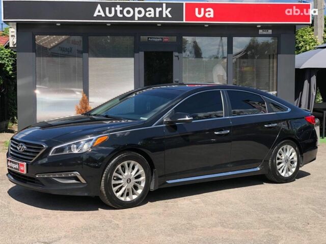 Черный Хендай Соната, объемом двигателя 2.4 л и пробегом 144 тыс. км за 13290 $, фото 3 на Automoto.ua