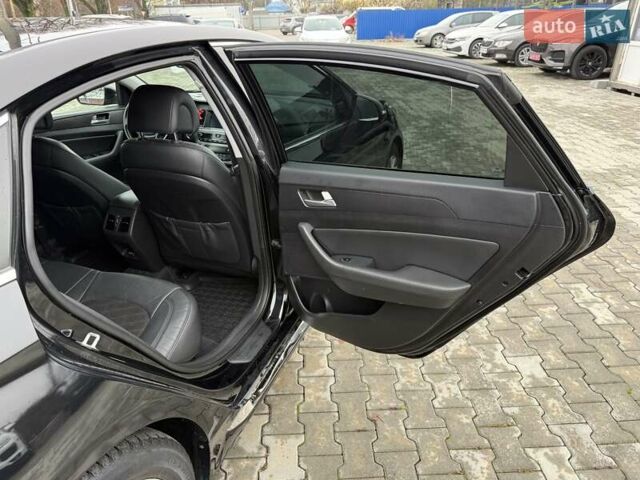 Черный Хендай Соната, объемом двигателя 2.36 л и пробегом 130 тыс. км за 10700 $, фото 25 на Automoto.ua