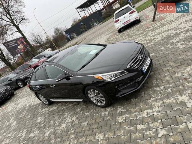 Черный Хендай Соната, объемом двигателя 2.36 л и пробегом 130 тыс. км за 10700 $, фото 16 на Automoto.ua