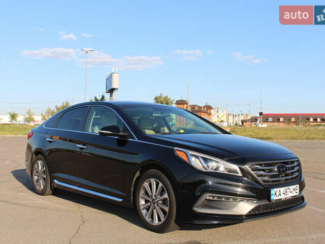 Черный Хендай Соната, объемом двигателя 2.36 л и пробегом 96 тыс. км за 13000 $, фото 3 на Automoto.ua
