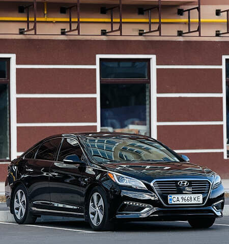 Черный Хендай Соната, объемом двигателя 2 л и пробегом 120 тыс. км за 17199 $, фото 1 на Automoto.ua