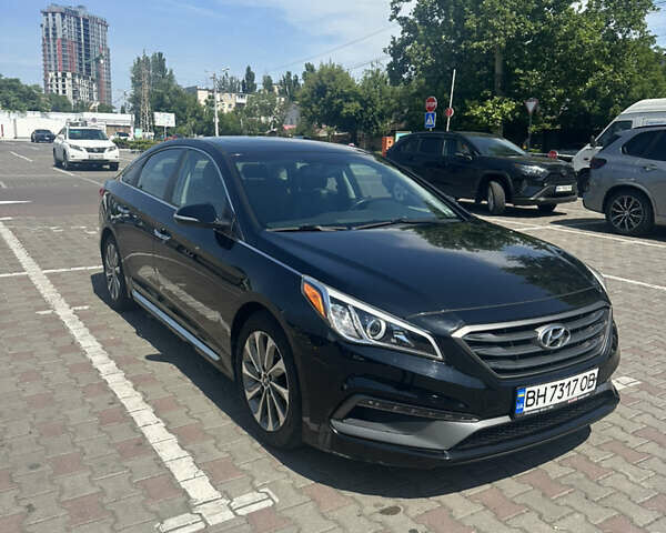 Черный Хендай Соната, объемом двигателя 2.36 л и пробегом 104 тыс. км за 12000 $, фото 1 на Automoto.ua