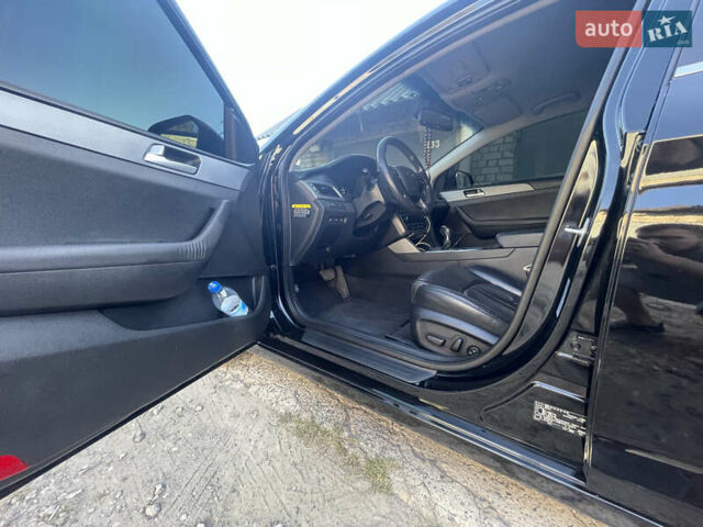 Черный Хендай Соната, объемом двигателя 2 л и пробегом 216 тыс. км за 15555 $, фото 16 на Automoto.ua