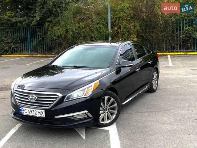 Черный Хендай Соната, объемом двигателя 2.36 л и пробегом 243 тыс. км за 10850 $, фото 1 на Automoto.ua