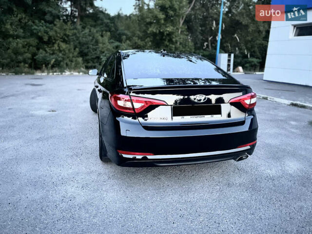 Черный Хендай Соната, объемом двигателя 2.36 л и пробегом 81 тыс. км за 12500 $, фото 9 на Automoto.ua