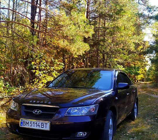 Коричневый Хендай Соната, объемом двигателя 2.4 л и пробегом 350 тыс. км за 4800 $, фото 6 на Automoto.ua